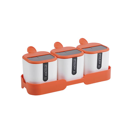 Seasoning Box Set Kitchen Combination Package Moistureproof Kitchen dealsniper-net Orange