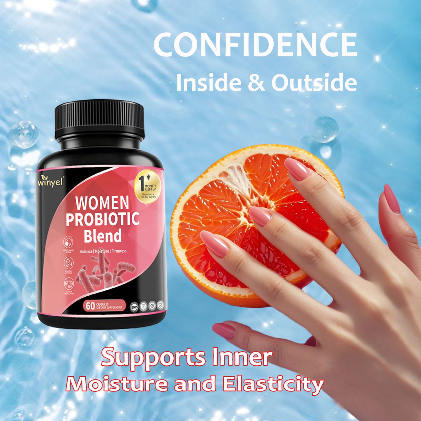 Women's Probiotics For Women PH Balance With Prebiotics Beauty Gym From House