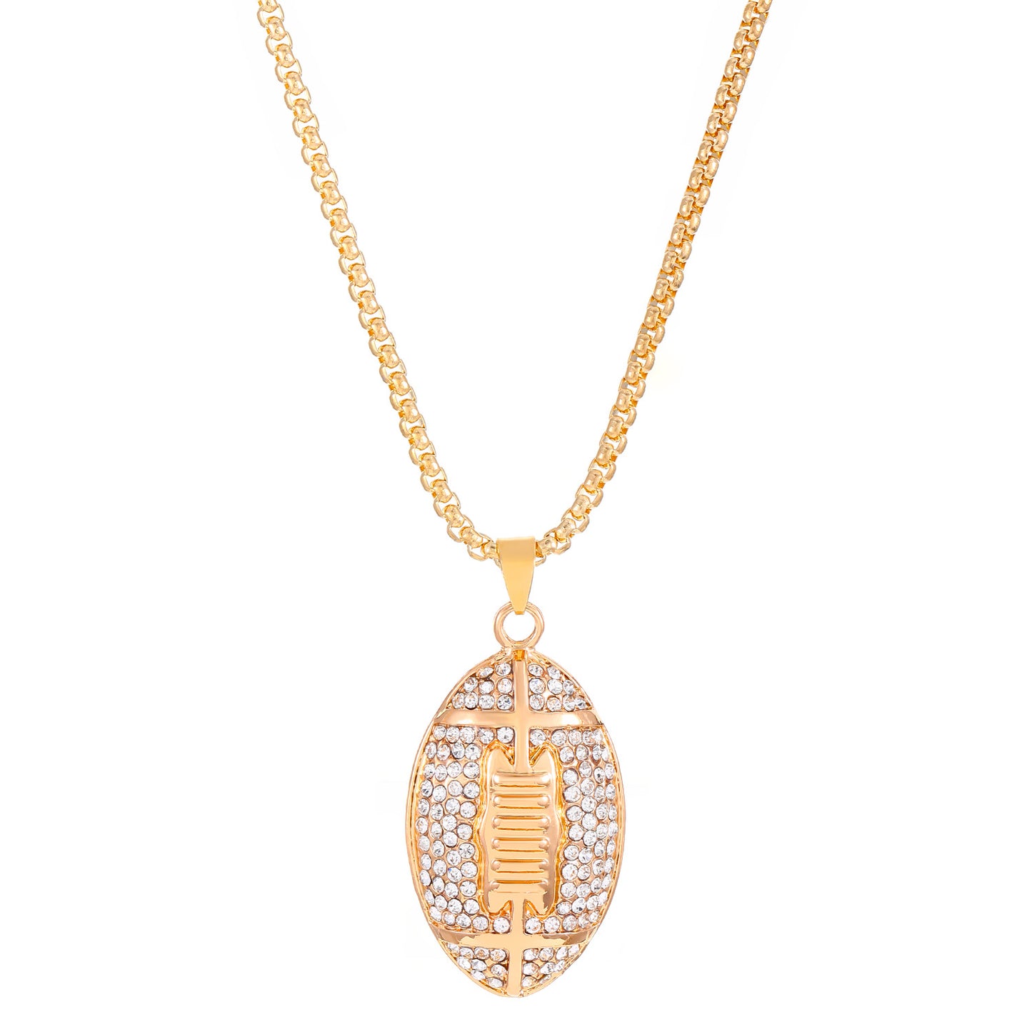 American Football Pendant Necklace Jewelry dealsniper-net