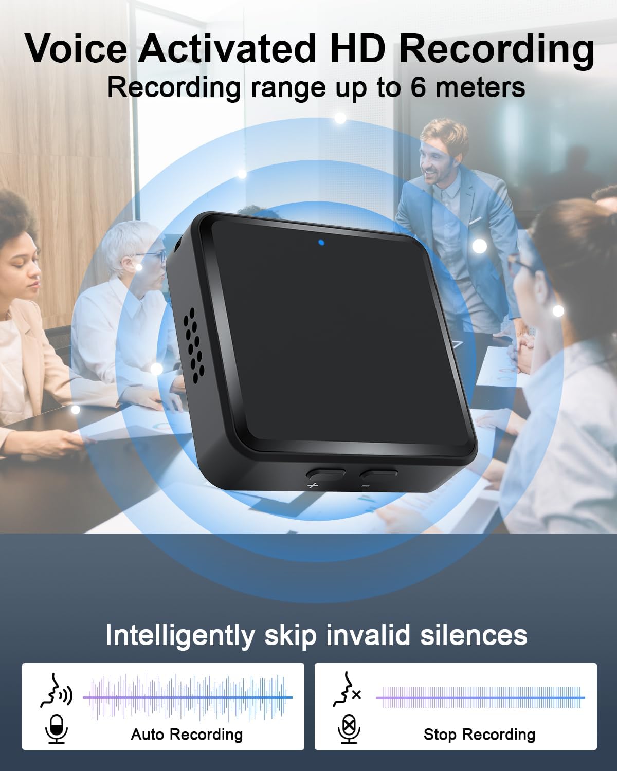Magnetic Digital Voice Recorder With AI-Triple Noise Reduction Ai Recorder Own Home Store W13178567