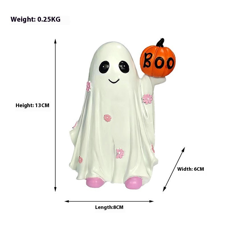 Halloween Decorations Cute Ghost Desktop Ornaments Holidays DealSniper.net A
