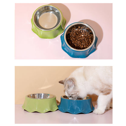 Pet Cat Dog Bowl For Food And Water, Stainless Steel Pet Pets dealsniper-net