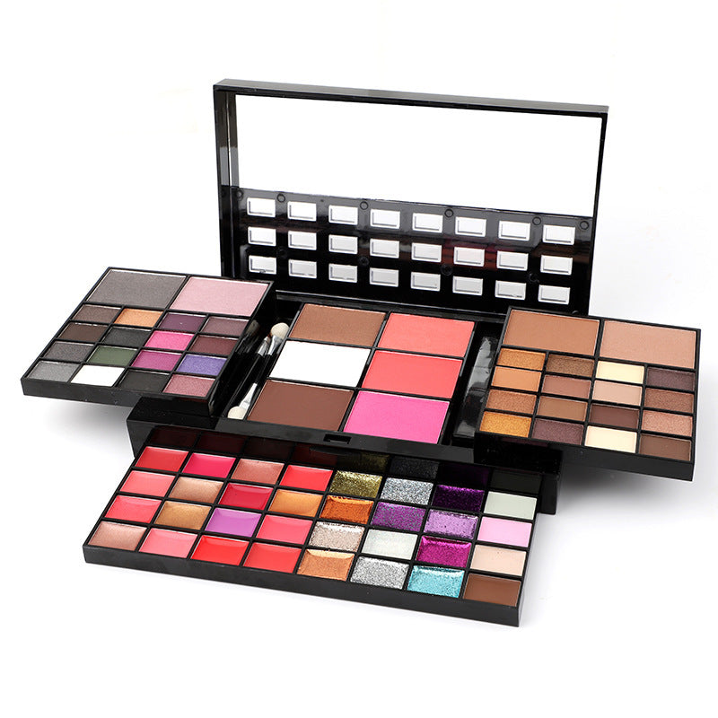 74 Colors Makeup Set Lip Gloss Blush Eyeshadow Highlight Beauty DealSniper.net