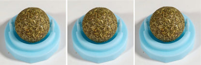 3pcs/lot Self-adhesive Rotated Catnip Lick Ball Pets dealsniper-net Green Mint 3 pcs