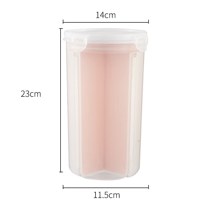 Kitchen Rotating Sealed Tank Moisture-proof Millet Bucket Kitchen dealsniper-net Big Pink