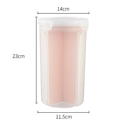 Kitchen Rotating Sealed Tank Moisture-proof Millet Bucket Kitchen dealsniper-net Big Pink