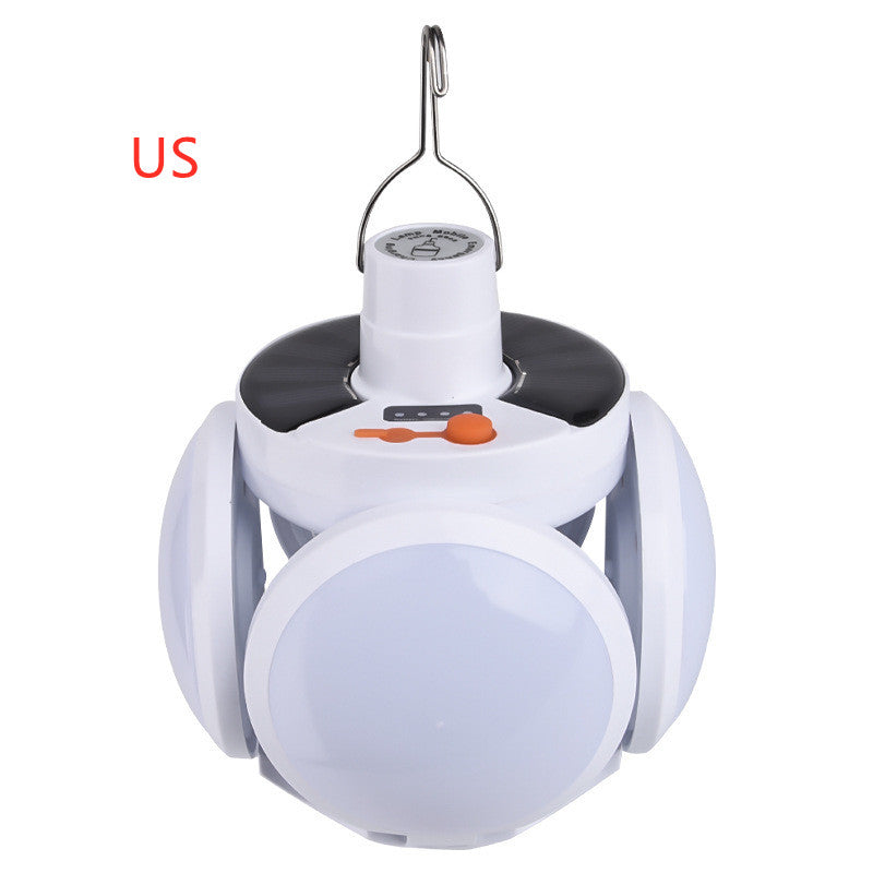 Solar Charging Light LED Power Failure Emergency Bulb Light Electronic DealSniper.net White US