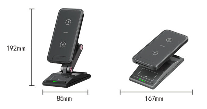 Three-in-one Folding Wireless Phone Charger Electronics DealSniper.net
