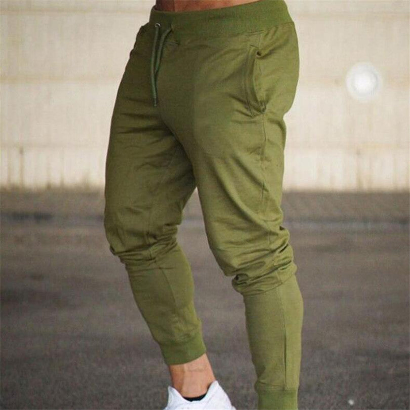 Sports pants fitness football training pants Men DealSniper.net Green 3XL