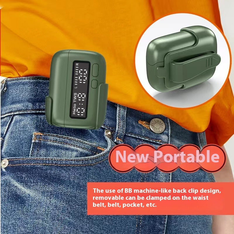 BPG Portable Wireless Bluetooth Headset Digital Display Clock Electronics dealsniper-net