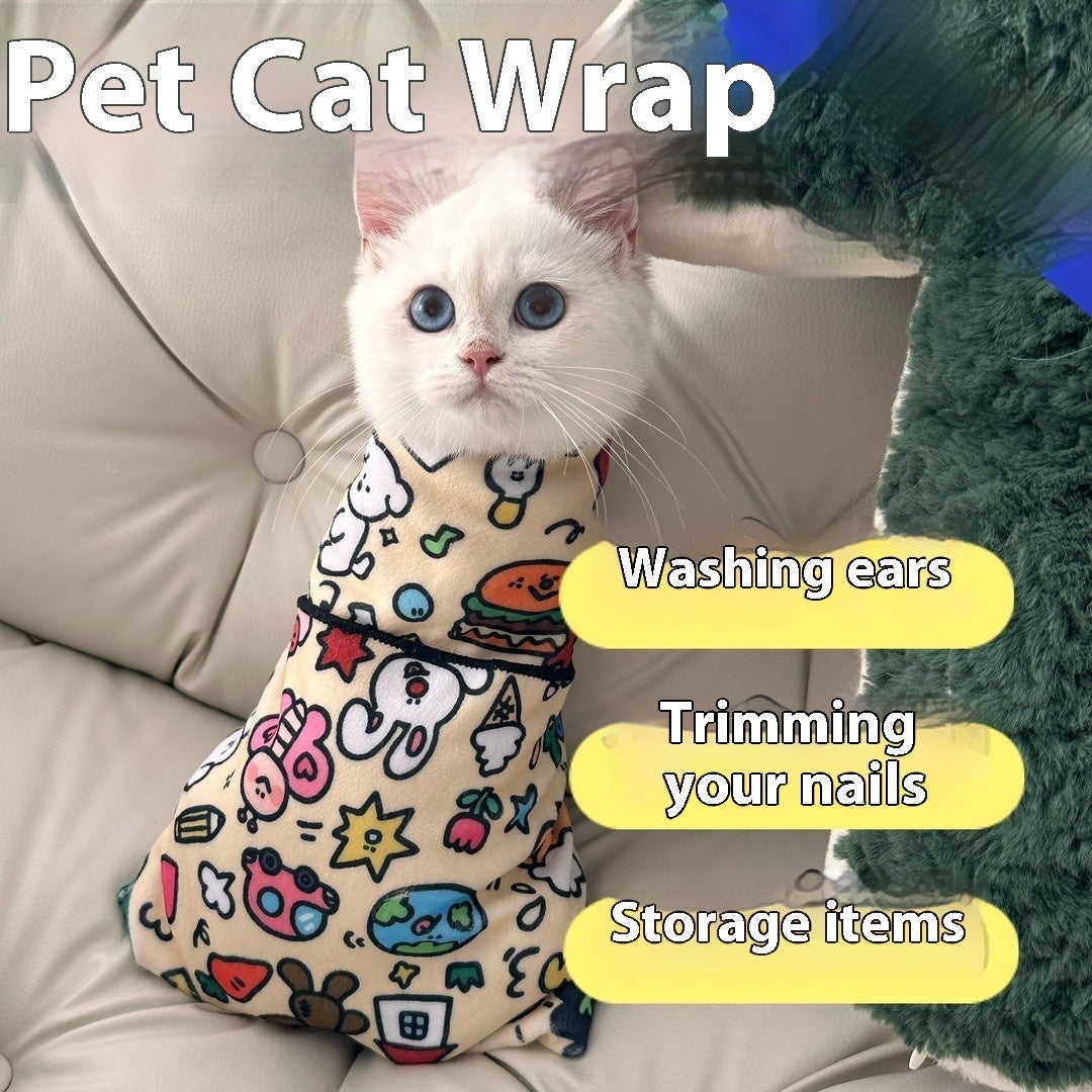 Multi-function Pet Wrap Cloth Camera Cover Protective Pets Gym From House