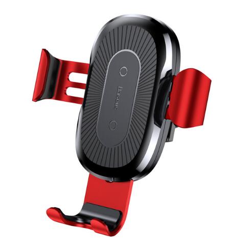 Gravity Bracket Wireless Charging Car Two-in-one Charger Gadgets Gym From House red