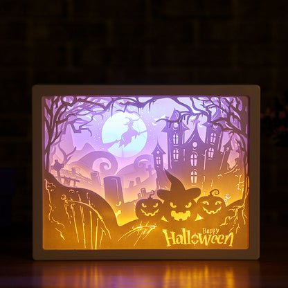 LED Paper Carving Lamp 3D Light Home Decor DealSniper.net D