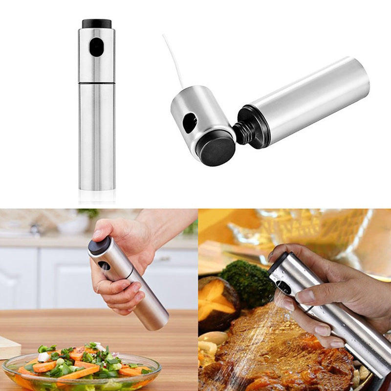 Stainless Steel Cooking Spray Oil Can Kitchen DealSniper.net