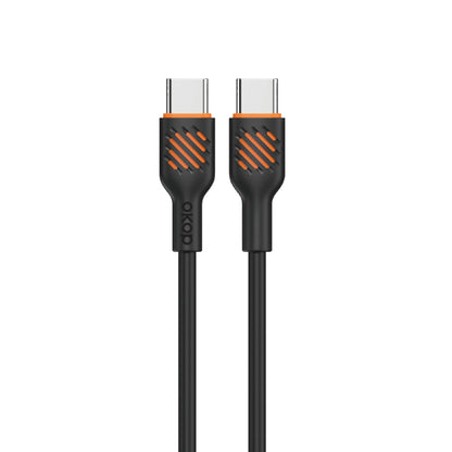 KP-317 Fast-Charging Data Cable 65W Thickened Charging Cable Electronics Gym From House Black TypeC to TypeC
