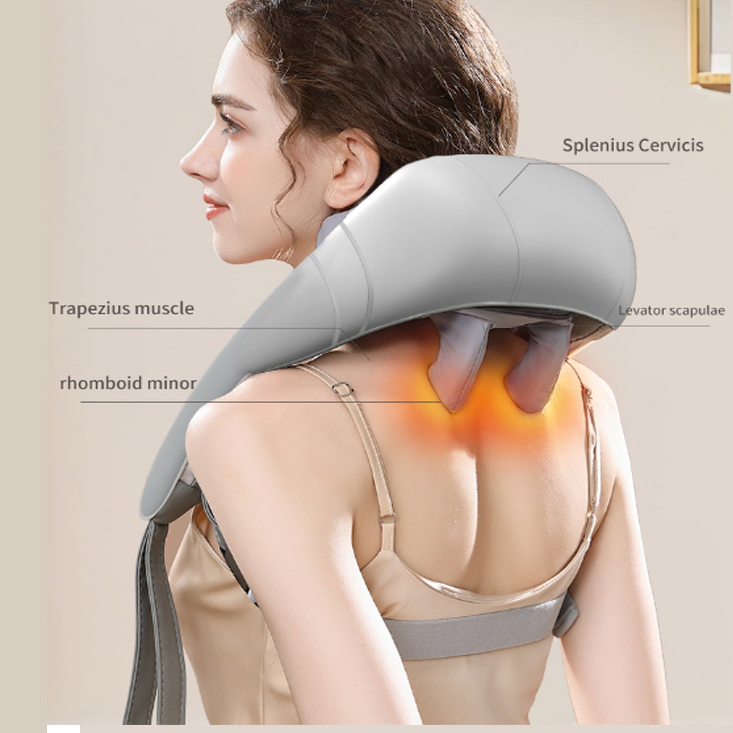 New Neck Massager Shoulder With Heat For Pain Relief Deep Tissue Health dealsniper-net