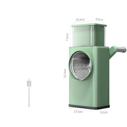 Household Multifunctional Hand-operated Vegetable Cutter Kitchen DealSniper.net Green