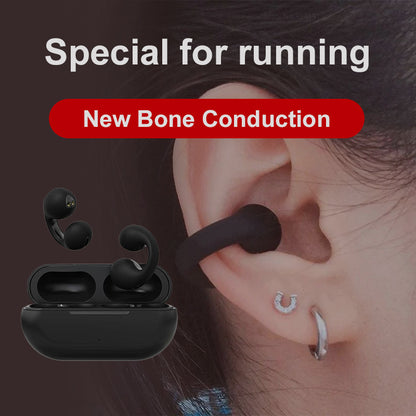 Wireless Ear Clip Bone Conduction Headphones Gadgets dealsniper-net