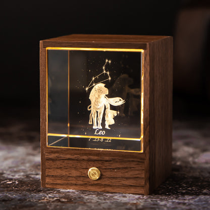 Crystal LED Table Lamp USB Power Decor Constellation Light Home Decor dealsniper-net Capricorn