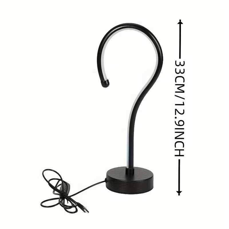 2PC Creative Question Mark Shape Table Lamp Home Decor Gym From House