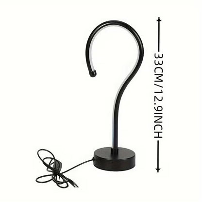 2PC Creative Question Mark Shape Table Lamp Home Decor Gym From House