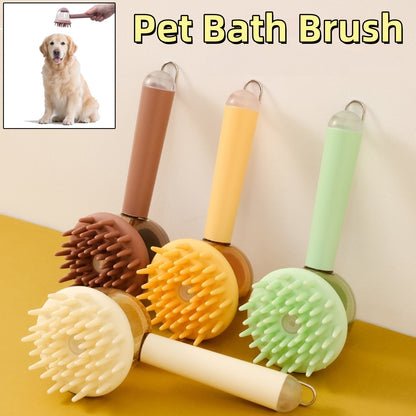3 In 1 Pets Bath Brush Shower Massage Brush Pets Gym From House