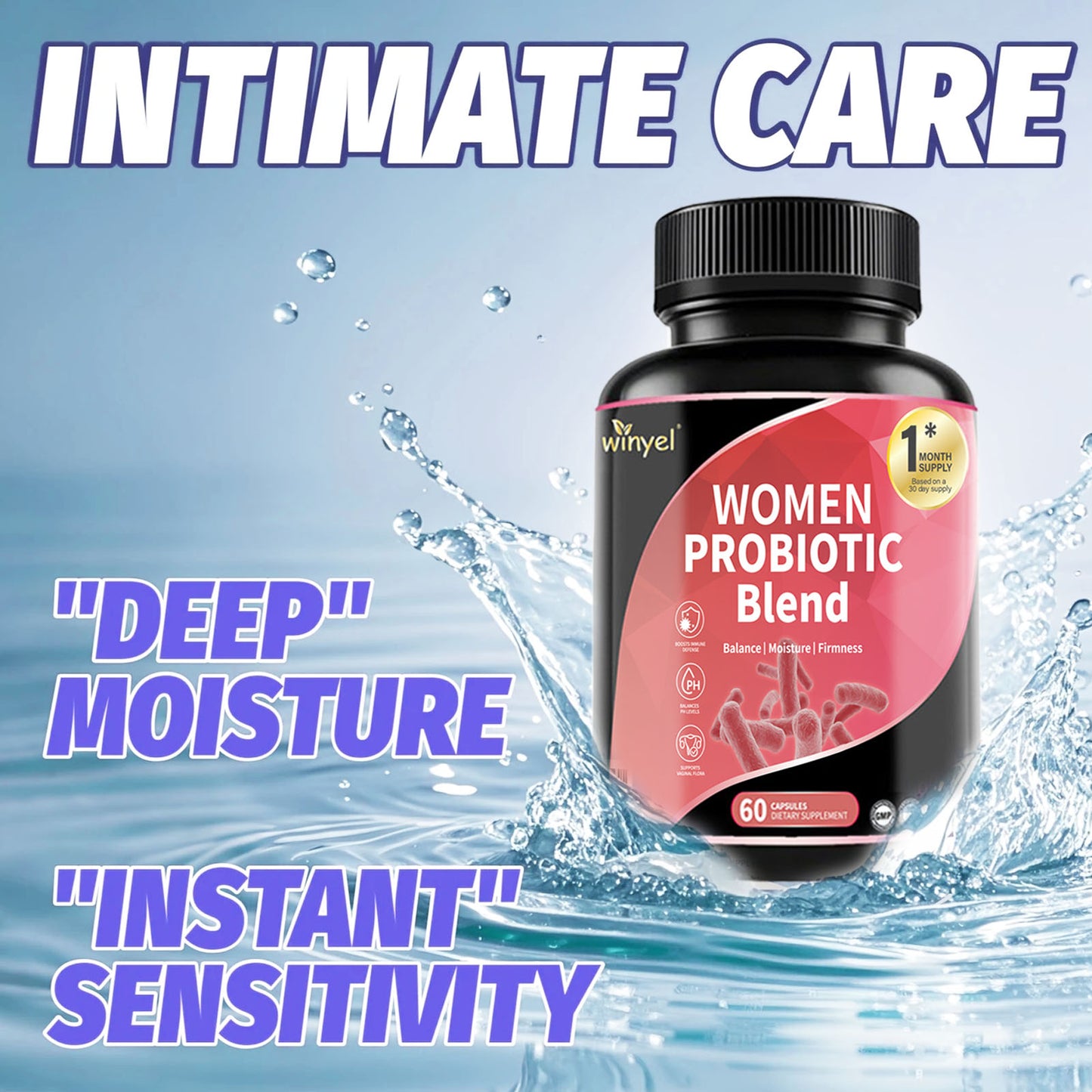 Women's Probiotics For Women PH Balance With Prebiotics Beauty Gym From House