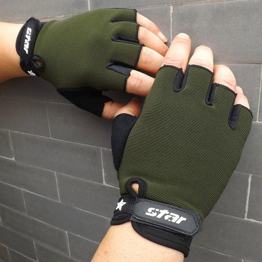 Sports fitness gloves Sports dealsniper-net Army Green L