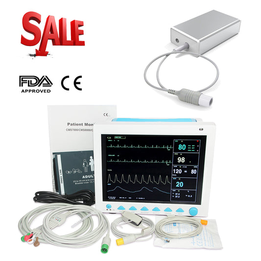 ETCO2 Sidestream Capnography Vital Signs ICU CCU Patient Monitor