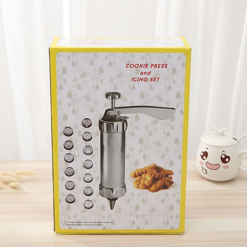 Cookie Press Gun And Icing Set Alloy Churro Kitchen dealsniper-net