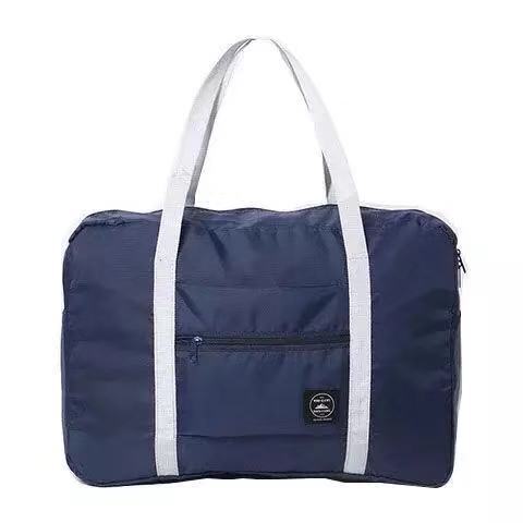 Foldable Travel Duffel Bag Tote Carry On Luggage Bag For Women Travel dealsniper-net Navy blue