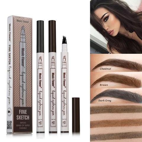 Waterproof Natural Eyebrow Pen Four-claw Eye Brow Tint Beauty dealsniper-net