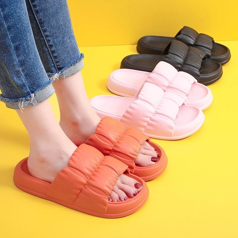 Women Home Shoes Bathroom Slippers Soft Sole Slides Summer Beach Shoes Women dealsniper-net