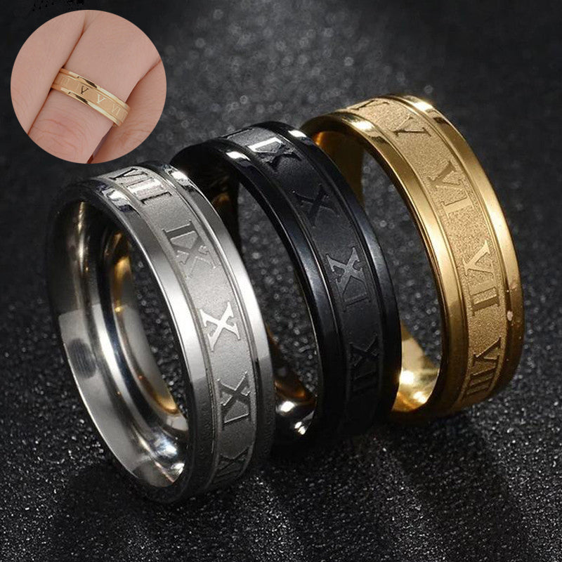 Stainless Steel Ring Personality Men's Fashion Titanium Steel Jewelry Jewelry dealsniper-net