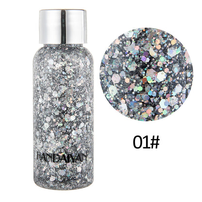 Eye Glitter Nail Hair Body Face Glitter Gel Art Heart Loose Sequins Beauty dealsniper-net Silver