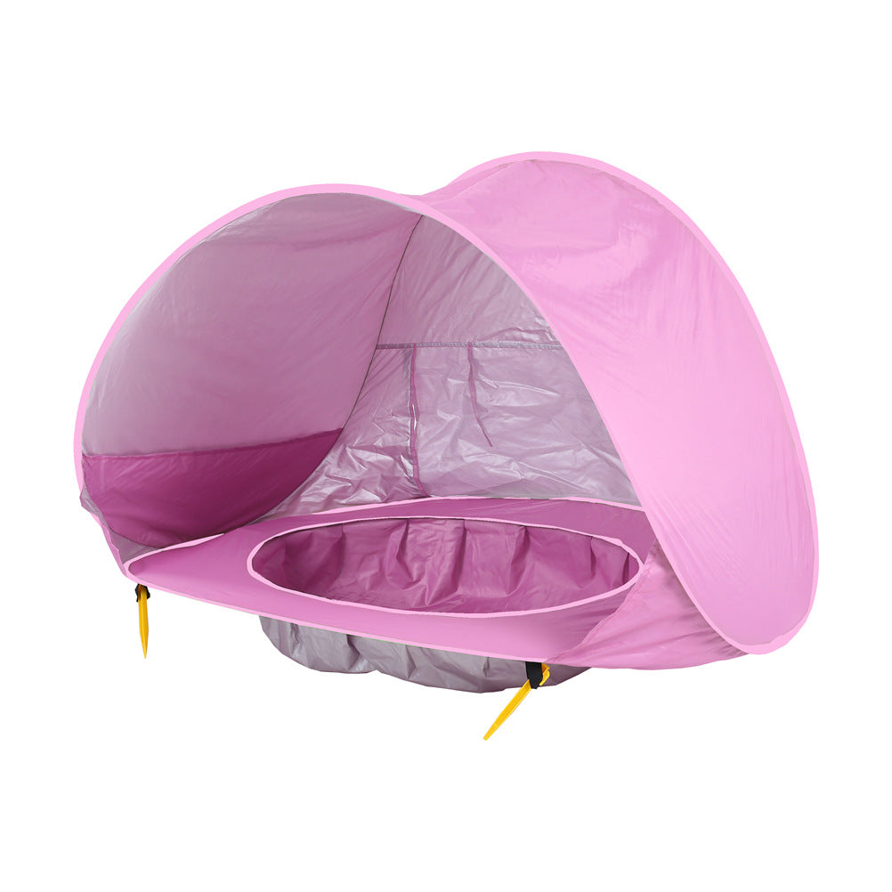 Baby Beach Tent Kids Outdoor Camping Easy Fold Up Waterproof Up Sun Awning Tent UV-protecting Kids dealsniper-net