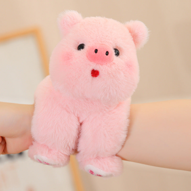 Cartoon Creative Snap Loop Plush Toys Kids DealSniper.net Piggy 25cm