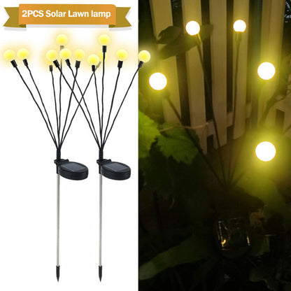 Simulation Firefly Solar Light Outdoor Garden Decoration Lawn Garden dealsniper-net 6solar Warm light 2PCS