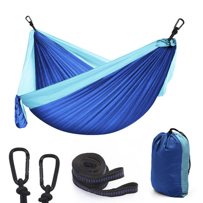 Camping Parachute Hammock Survival Garden Outdoor Garden dealsniper-net Blue