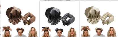 New Heatless Curl Stick With Cloth Cover Cute Ball Head Women dealsniper-net Beige black brown