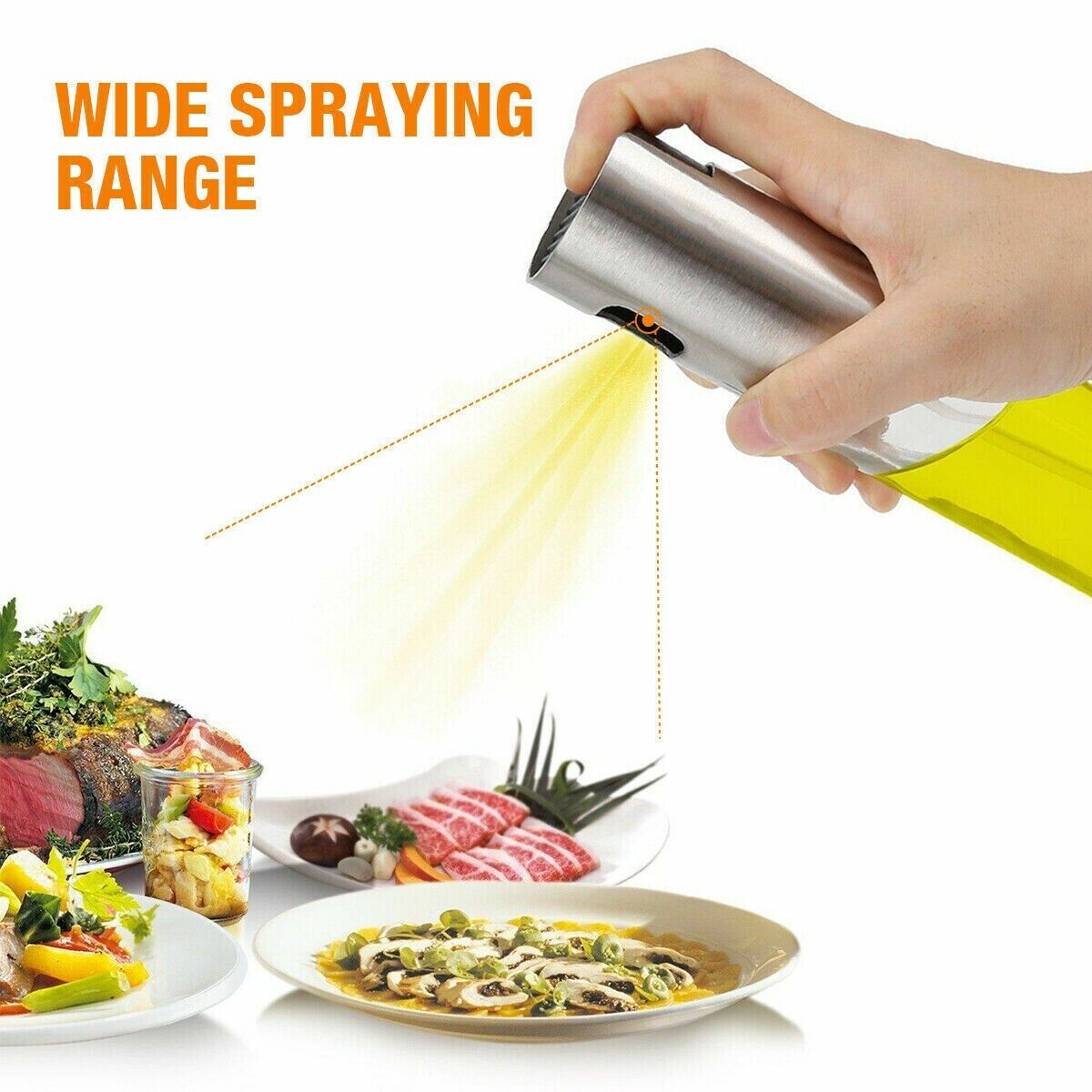 Olive Oil Sprayer Mister, Portable Spray Bottle Oil Sprayer For Cooking & Baking Kitchen DealSniper.net