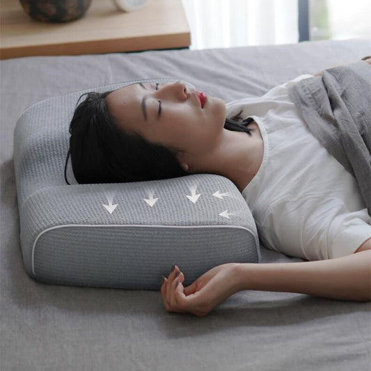 Memory Foam Massage Pillow Help Sleep And Protect The Neck Pillow Health dealsniper-net