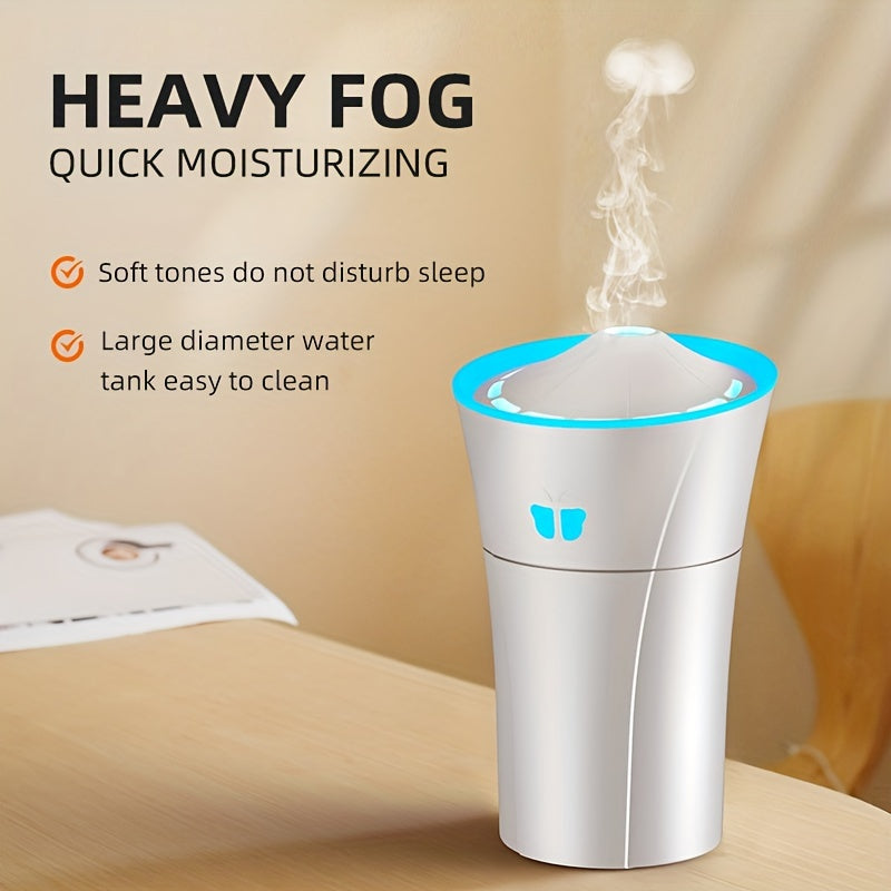 Car Humidifier Torch Shape Colorful Sound Atmosphere Light House DealSniper.net