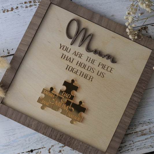 New Wooden Personalized DIY Puzzle Frame Home Decor Gym From House