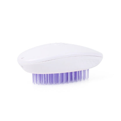Pet Cat Cleaning Comb Hair Remover Pets Gym From House Purple Self Cleaning Comb