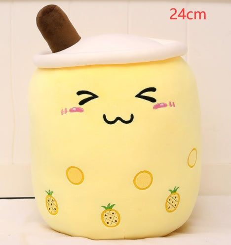 Cute Fruit Drink Plush Stuffed Soft Toy Pillow Cushion