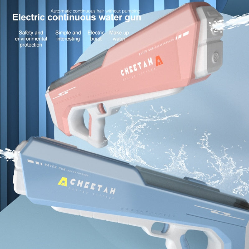Fully Electric Water Gun Toy Swimming Pool Play Water Kids Gym From House