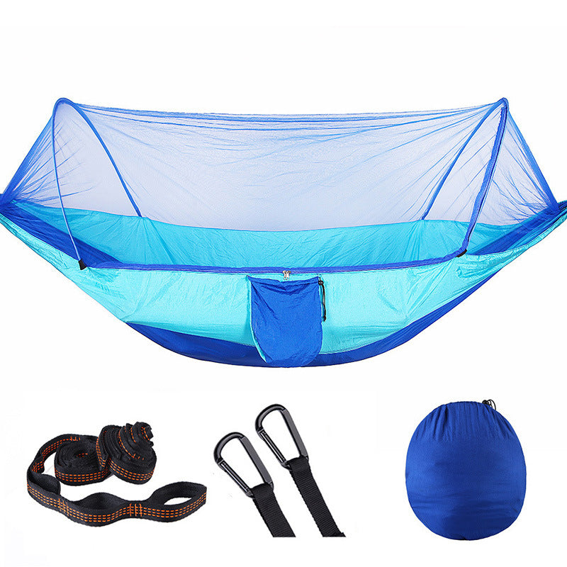 2 Person Portable Outdoor Mosquito Parachute Hammock Outdoor dealsniper-net Sky blue