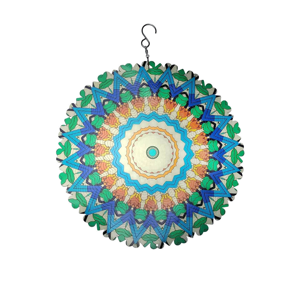 3D Rotating Wind Chimes Mandala Outdoor Garden Garden dealsniper-net Style 8