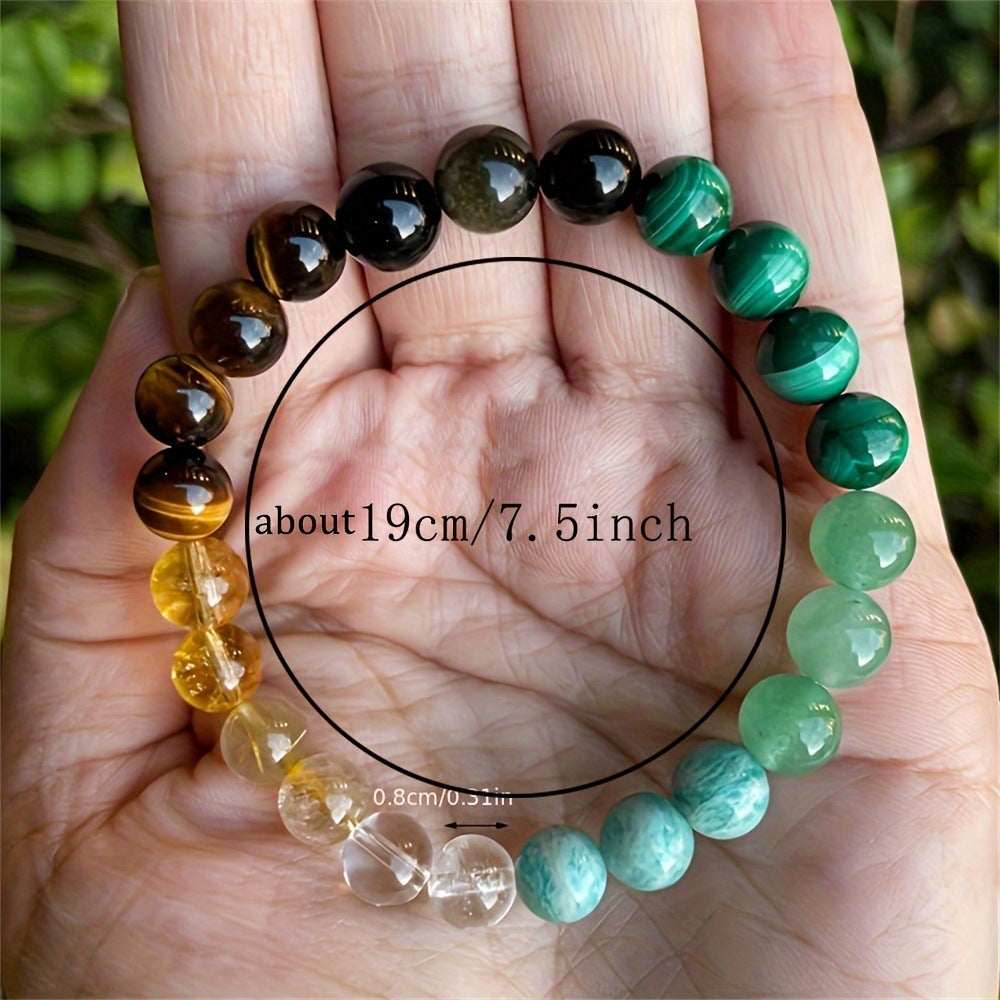 Universal Natural Stone Bracelet Citrine Dongling Stone Jewelry null